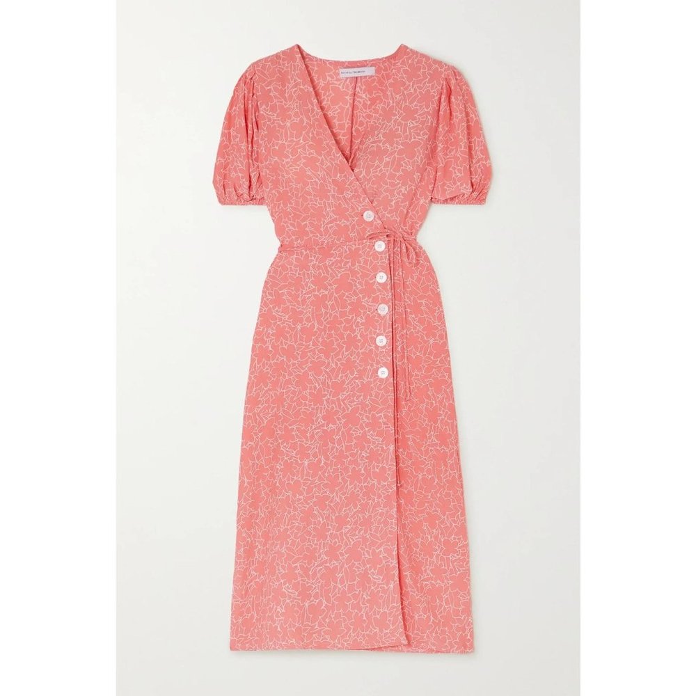 NWT Faithfull the Brand Fran Midi Wrap Dress 2